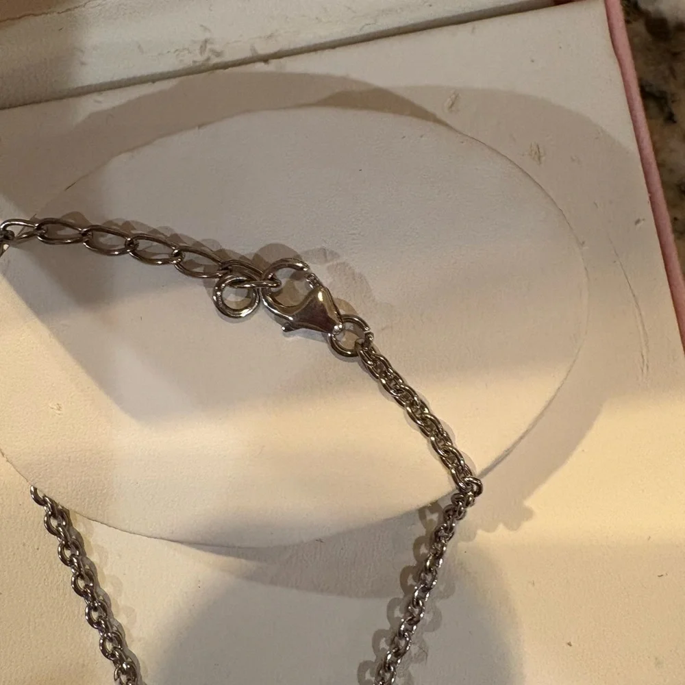 💓VINTAGE darling diamonds Sterling Silver & Diamond Bracelet
